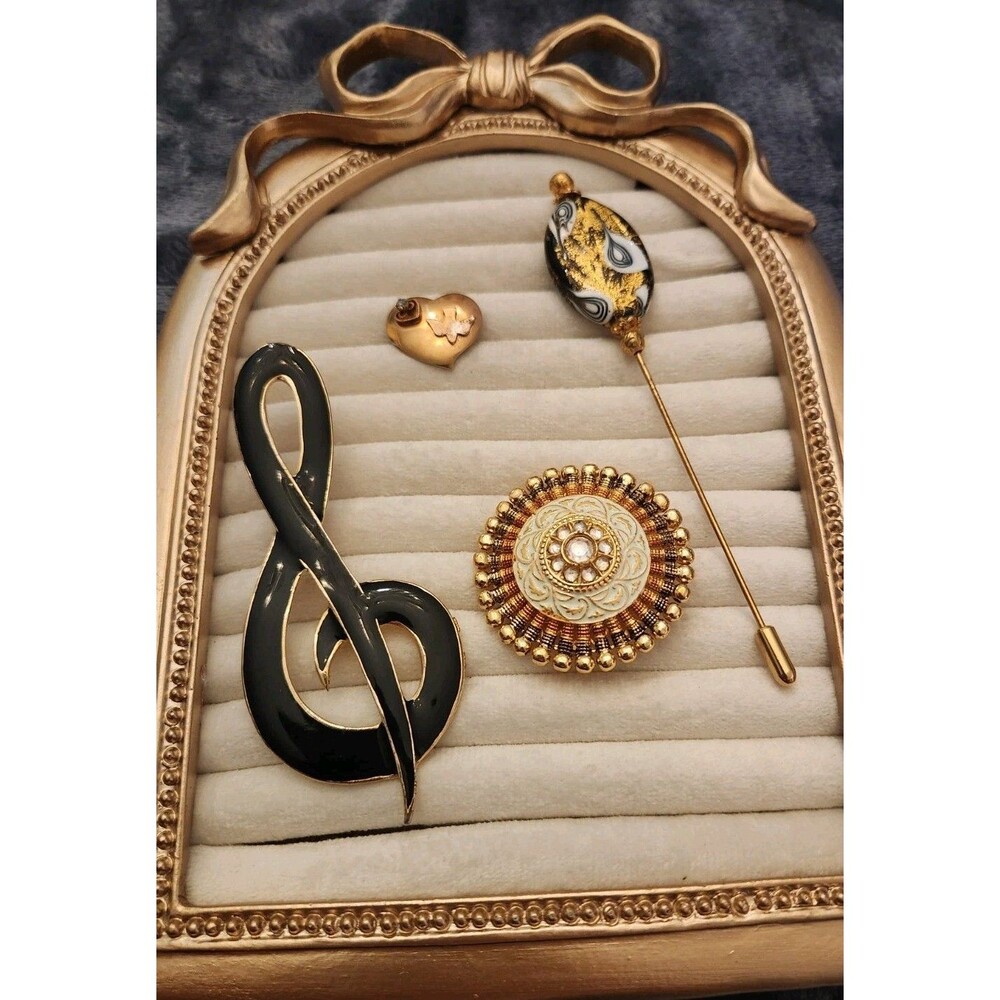Vintage stick pin brooch lot